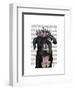 Black Labrador with Tiara-Fab Funky-Framed Art Print