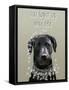 Black Labrador, You Light Up-Fab Funky-Framed Stretched Canvas