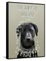 Black Labrador, You Light Up-Fab Funky-Framed Stretched Canvas