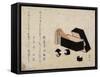 Black Lacquer Box with Koto Strikers-Katsushika Hokusai-Framed Stretched Canvas