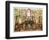 Black Lacquer Settee, Chairs and Table and Red Lacquer Mirror, 1910-Edwin Foley-Framed Giclee Print