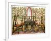 Black Lacquer Settee, Chairs and Table and Red Lacquer Mirror, 1910-Edwin Foley-Framed Giclee Print