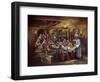 Black Last Supper-Bev Lopez-Framed Art Print