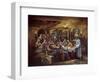 Black Last Supper-Bev Lopez-Framed Art Print