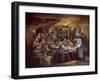 Black Last Supper-Bev Lopez-Framed Art Print