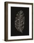 Black Leaf-Design Fabrikken-Framed Art Print