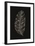 Black Leaf-Design Fabrikken-Framed Art Print