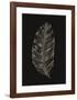 Black Leaf-Design Fabrikken-Framed Art Print