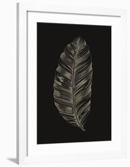 Black Leaf-Design Fabrikken-Framed Art Print