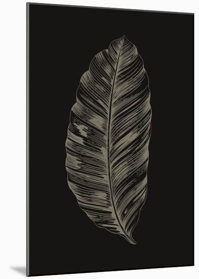 Black Leaf-Design Fabrikken-Mounted Art Print