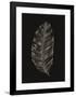Black Leaf-Design Fabrikken-Framed Art Print