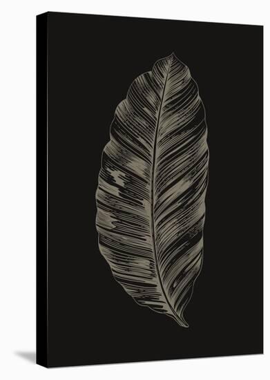 Black Leaf-Design Fabrikken-Stretched Canvas