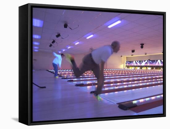 Black Light Bowling-null-Framed Stretched Canvas