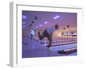 Black Light Bowling-null-Framed Premium Photographic Print