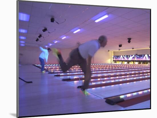 Black Light Bowling-null-Mounted Premium Photographic Print