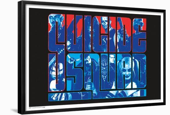 Black Light - Suicide Squad Group-null-Framed Poster