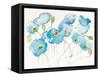 Black Line Poppies III Watercolor-Shirley Novak-Framed Stretched Canvas