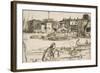 Black Lion Wharf, from 'A Series of Sixteen Etchings of Scenes on the Thames', 1859-James Abbott McNeill Whistler-Framed Giclee Print