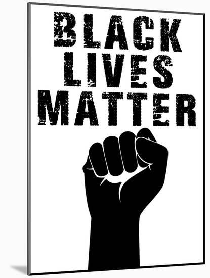 Black Lives Matter 2-Marcus Prime-Mounted Art Print