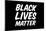 Black Lives Matter Bold Statement-null-Mounted Poster