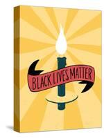 Black Lives Matter - Candle-Emily Rasmussen-Stretched Canvas