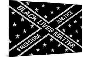 Black Lives Matter Flag-null-Mounted Poster