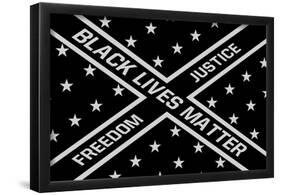 Black Lives Matter Flag-null-Framed Poster