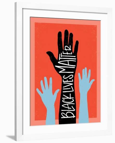 Black Lives Matter - Hands-Emily Rasmussen-Framed Art Print