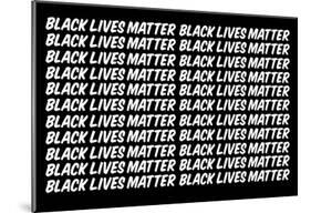 Black Lives Matter Reverberation-null-Mounted Poster