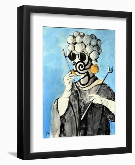 Black Lorgnette-Vaan Manoukian-Framed Art Print