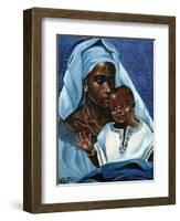 Black Madonna and Child-unknown Ballinger-Framed Art Print
