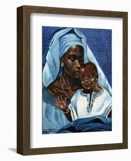 Black Madonna and Child-unknown Ballinger-Framed Art Print