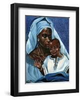 Black Madonna and Child-unknown Ballinger-Framed Art Print