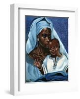 Black Madonna and Child-unknown Ballinger-Framed Art Print