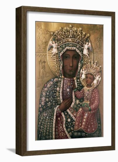 Black Madonna of Czestochowa-null-Framed Giclee Print