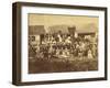 Black Man Posed By A Locomotive In Duluth, Minnesota In 1870-null-Framed Art Print