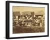 Black Man Posed By A Locomotive In Duluth, Minnesota In 1870-null-Framed Art Print