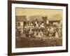 Black Man Posed By A Locomotive In Duluth, Minnesota In 1870-null-Framed Art Print