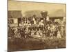 Black Man Posed By A Locomotive In Duluth, Minnesota In 1870-null-Mounted Art Print