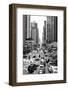 Black Manhattan Collection - Between the Buildings-Philippe Hugonnard-Framed Photographic Print