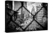 Black Manhattan Collection - Between the mesh of the Fence-Philippe Hugonnard-Stretched Canvas