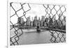 Black Manhattan Collection - Between two Fences-Philippe Hugonnard-Framed Photographic Print