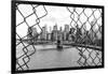 Black Manhattan Collection - Between two Fences-Philippe Hugonnard-Framed Photographic Print