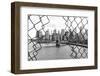 Black Manhattan Collection - Between two Fences-Philippe Hugonnard-Framed Photographic Print