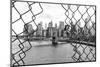 Black Manhattan Collection - Between two Fences-Philippe Hugonnard-Mounted Photographic Print