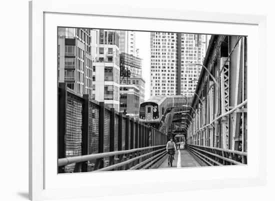 Black Manhattan Collection - Between two Paths-Philippe Hugonnard-Framed Photographic Print