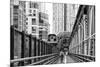 Black Manhattan Collection - Between two Paths-Philippe Hugonnard-Mounted Photographic Print