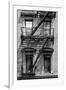 Black Manhattan Collection - Black Fire Escape Staircase-Philippe Hugonnard-Framed Photographic Print