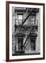 Black Manhattan Collection - Black Fire Escape Staircase-Philippe Hugonnard-Framed Photographic Print