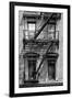 Black Manhattan Collection - Black Fire Escape Staircase-Philippe Hugonnard-Framed Photographic Print